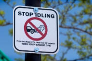 'Stop Idling' Sign