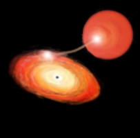 Artist's conception of a binary system