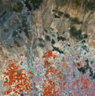 False-color image of Pheonix, Arizona